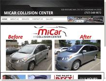 Tablet Screenshot of micarcollision.com